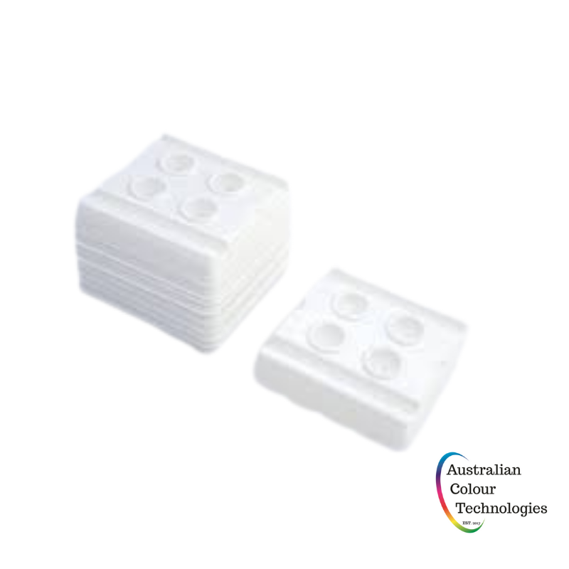 4 Well Pigment Mixing Trays Pack of 50 - White - Australian Colour Technologies