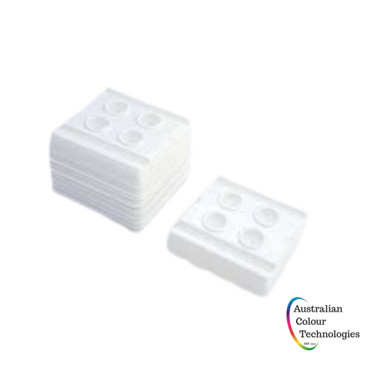 4 Well Pigment Mixing Trays Pack of 50 - White - Australian Colour Technologies