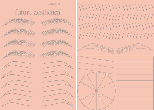 Silicone Practice Mat - Eyebrows - Australian Colour Technologies