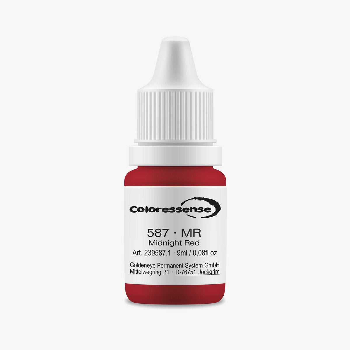 Midnight Red 10ml Coloressense cosmetic tattoo pigment bottle - Australian Colour Technologies