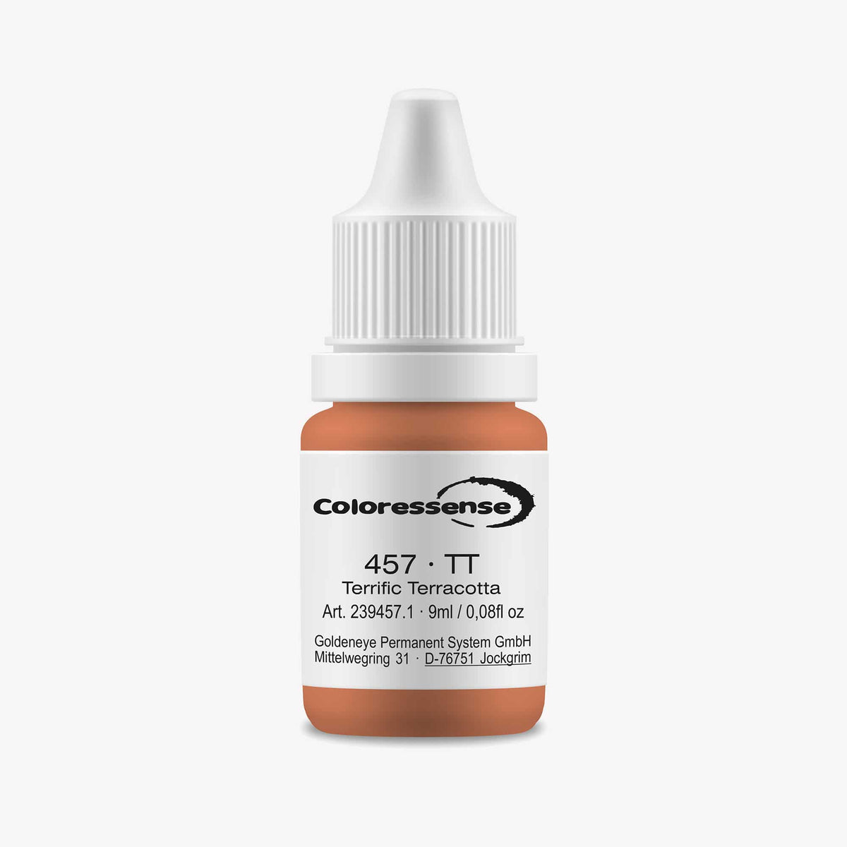 Terrific Terracotta 10ml Coloressense cosmetic tattoo pigment bottle - Australian Colour Technologies