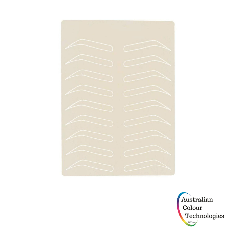 Inkless Latex Mat - With brow outlines - Australian Colour Technologies